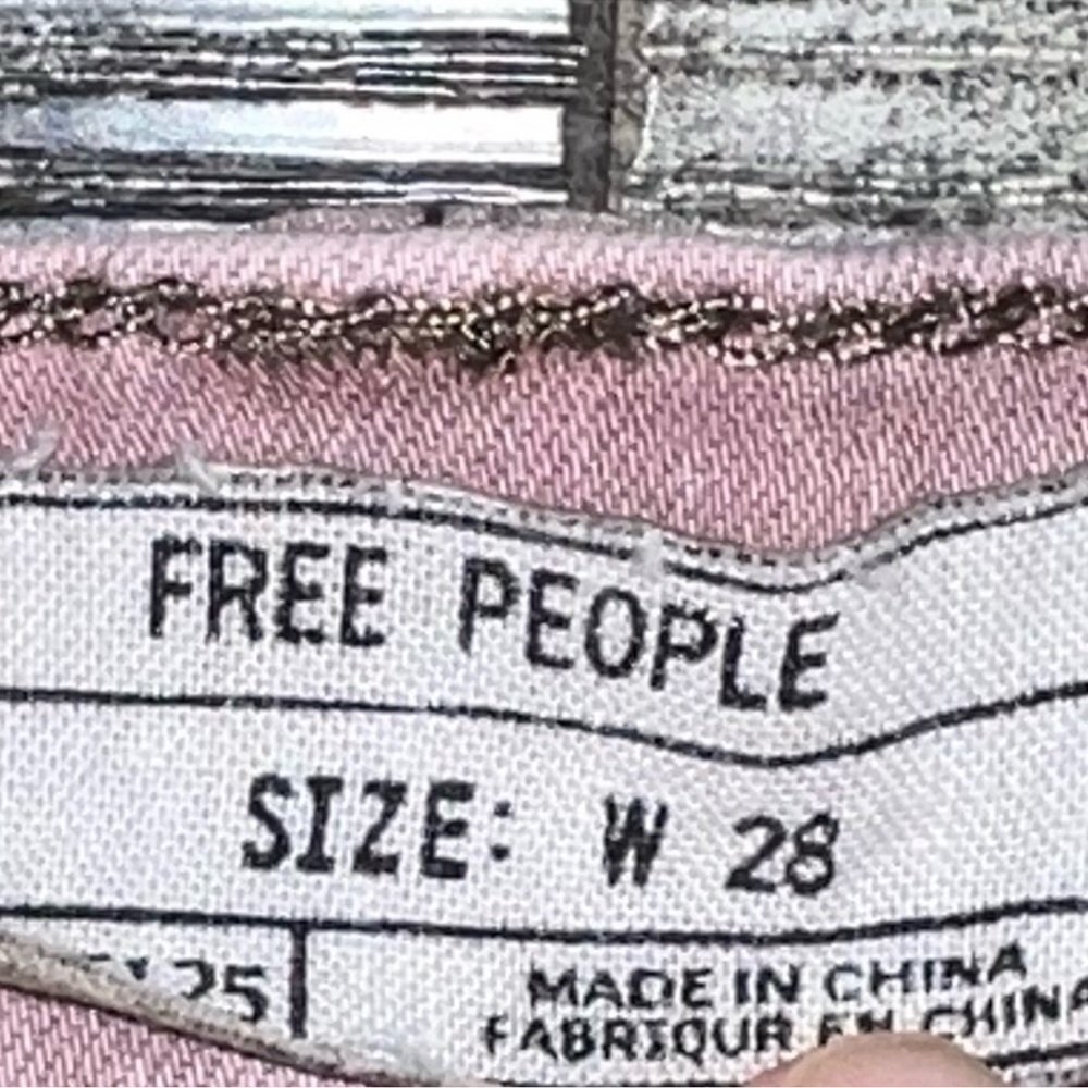 Free People Stella Pink Skinny Ankle Jeans sz 28 - Picture 4 of 4